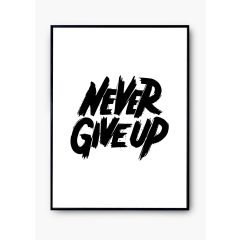 "Never give up" poszter