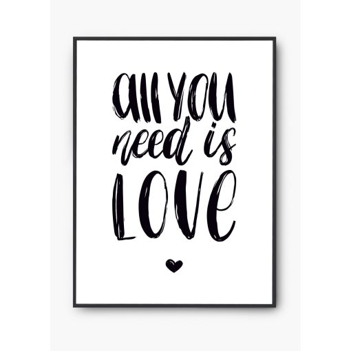 "All you need is love" poszter