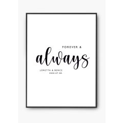 "Forever and always" poszter